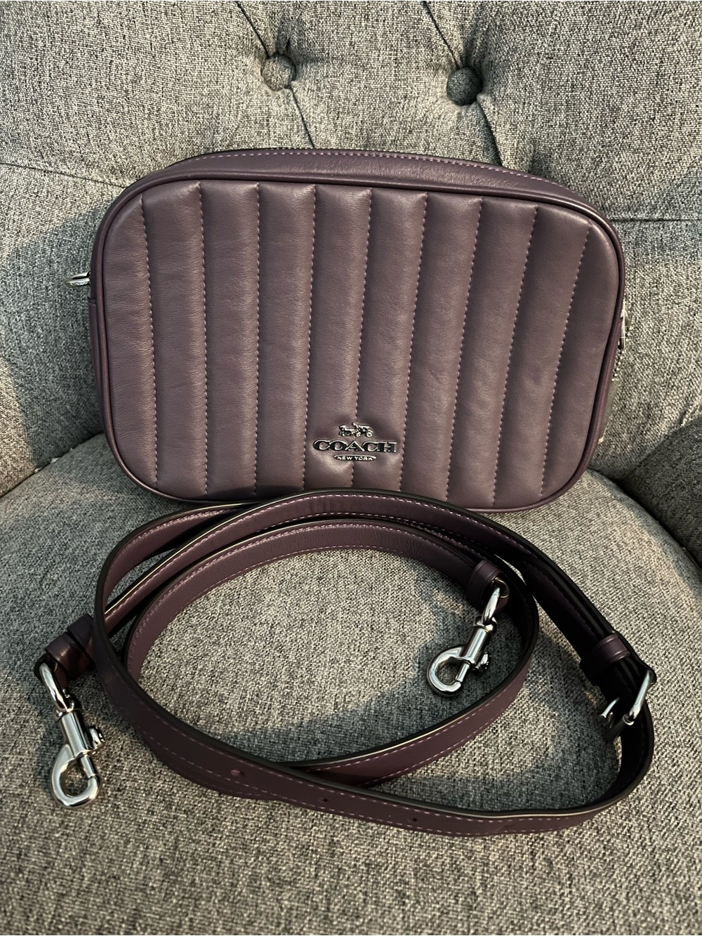 Coach Jess Linear Quilted Crossbody